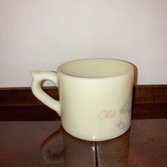 Vintage Shulton Custard Glass Old Spice "Ship Friendship" Shaving Mug - Picture 3 of 6